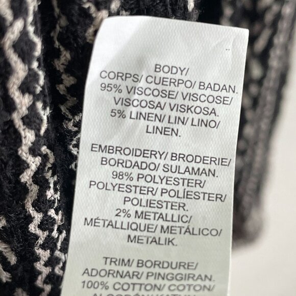 Lucky Brand Womens Plus 1X Embroidered Boho Tunic Top Long Sleeve Shirt - Picture 4 of 11